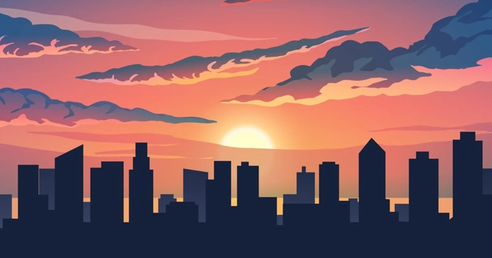 Cover picture credits: Dramatic City Sunset Sky Pro Vector by John Alberton